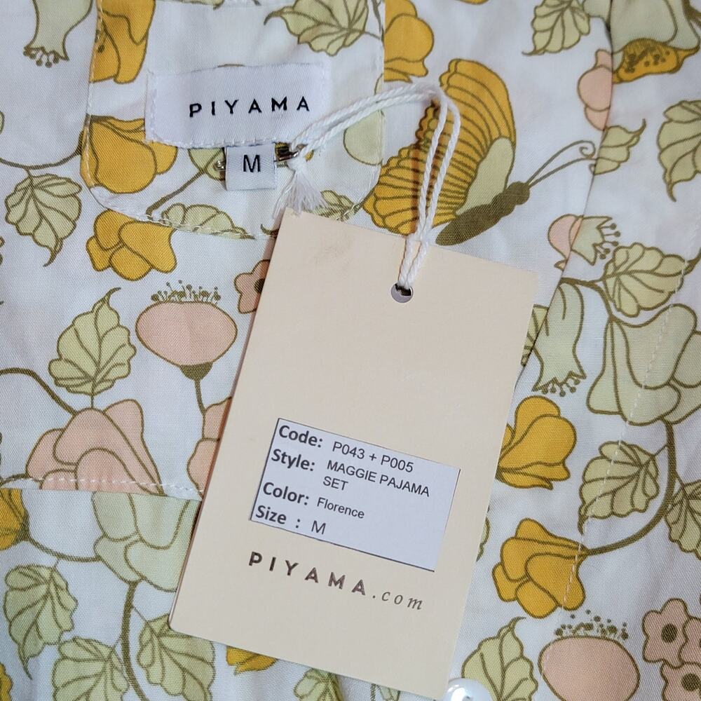 Piyama NWT Maggie Floral Pajama Set Two Piece Florence M Soft Lightweight - Picture 11 of 15